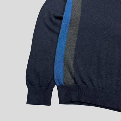 Gucci Superfine Silk & Cashmere Lightweight Panelled Knit - M | Default Title, Multicoloured