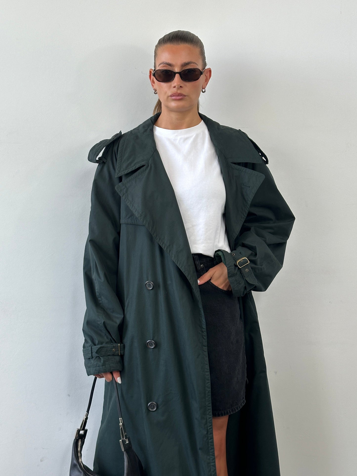 Hugo Boss Double Breasted Belted Trench Coat - XXL