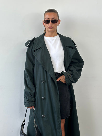 Hugo Boss Double Breasted Belted Trench Coat - XXL