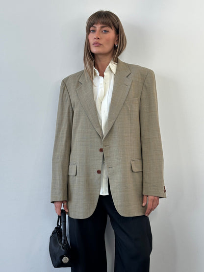 Roy Robson x Loro Piana 2000s Super 100’s Pure Wool Check Blazer - 44R/XL