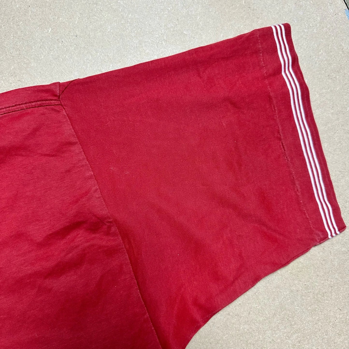 S/S 1989 Scarlet Red Marina Stencil Spell-out T-shirt