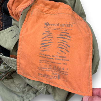 2002 Maharishi Embroidered Dragon Snopants (L) | Default Title, Red