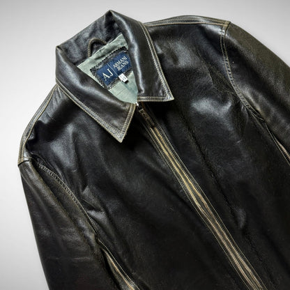 Armani Jeans Leather Jacket (2000s)
