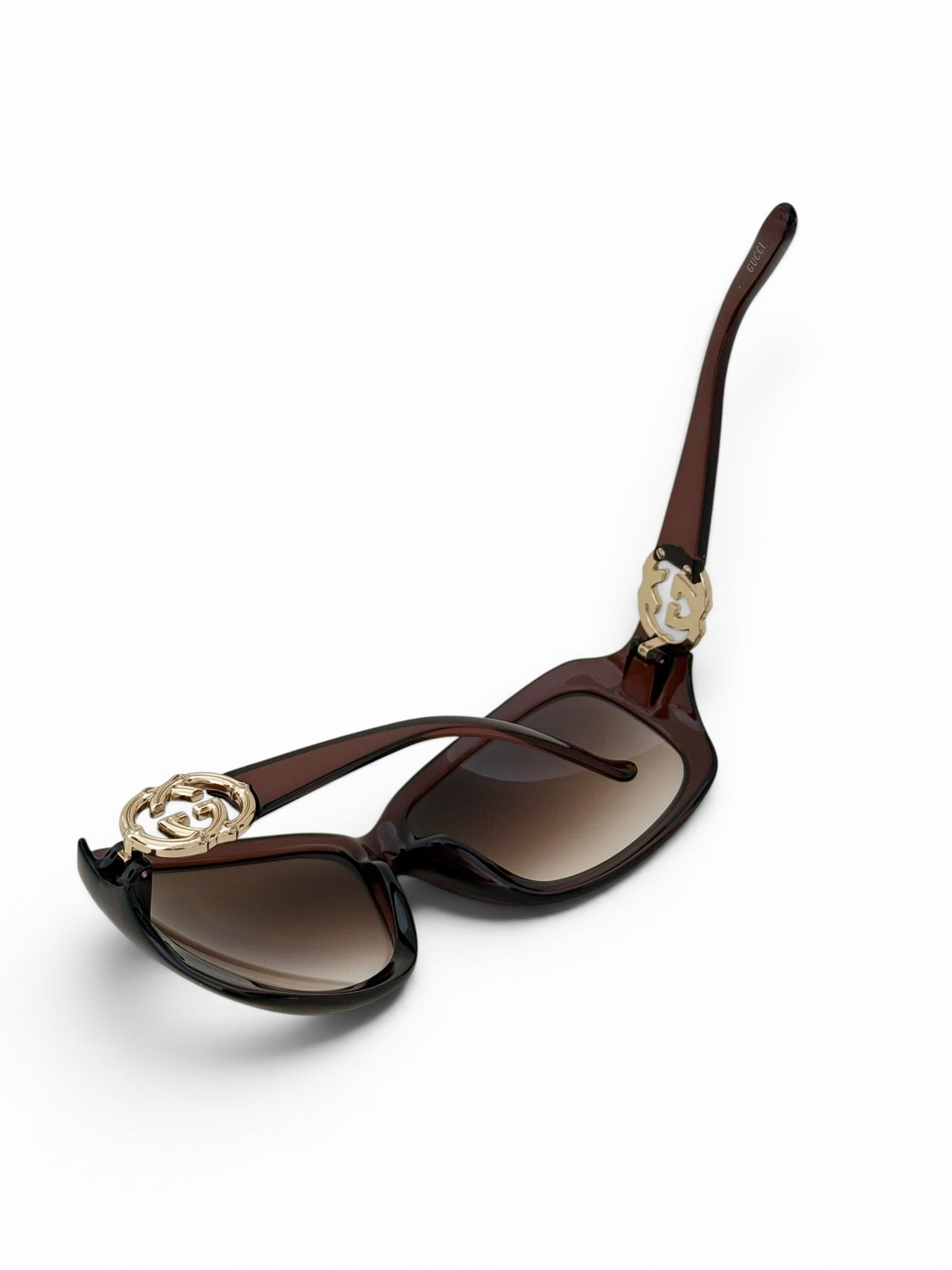 2017 Gucci GG Horsebit Oversized Sunglasses | O/S, Brown
