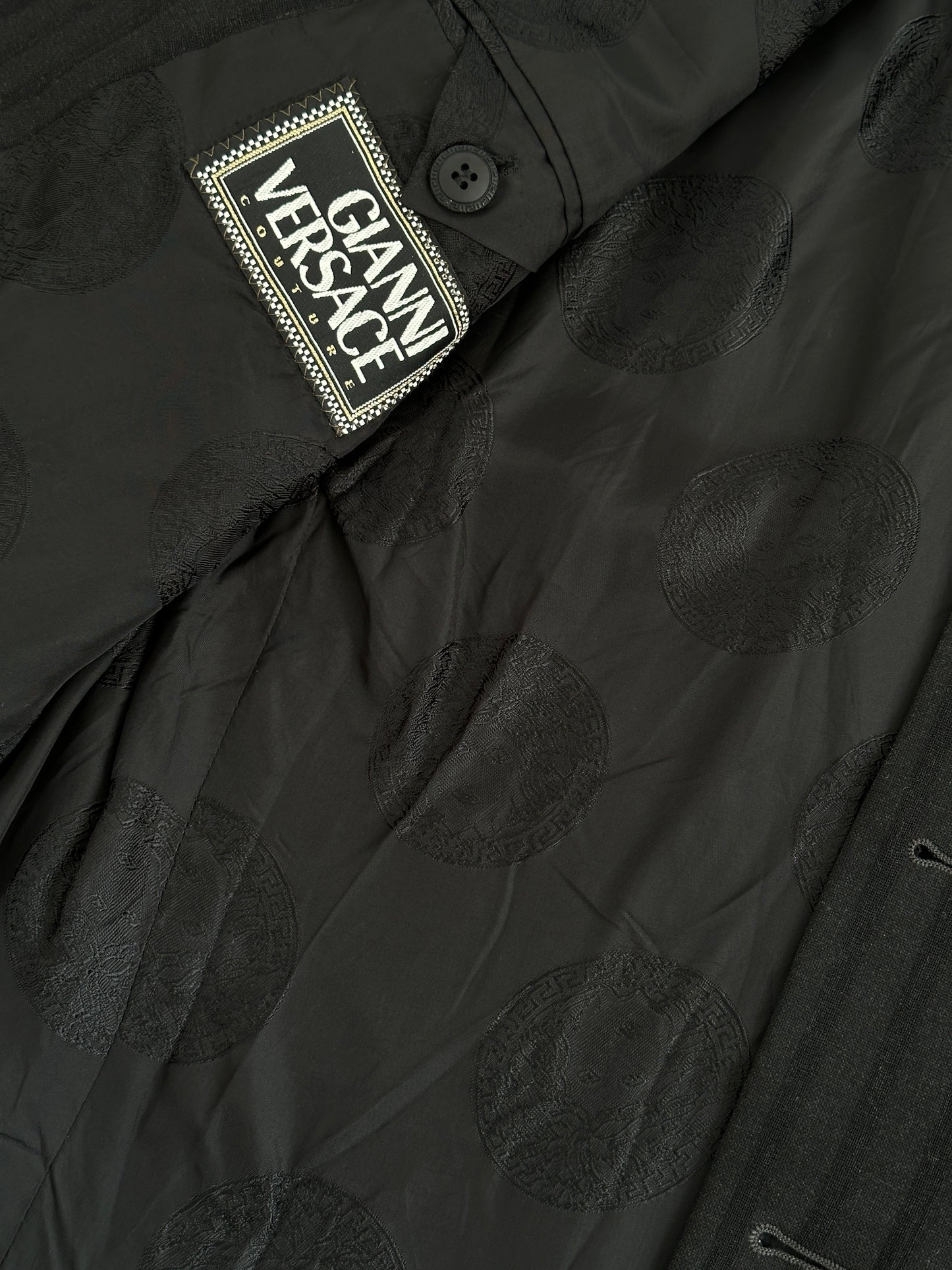 Gianni Versace Couture Stripe Single Breasted Blazer - 40R/L