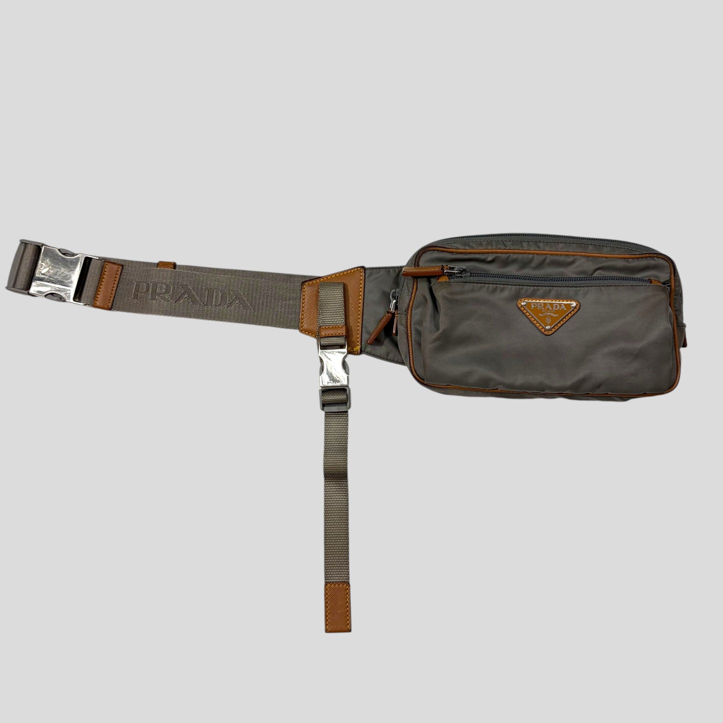 Prada 2018 Tessuto Montagna Nylon + Leather Utility Belt Bag | O/S, Multicoloured