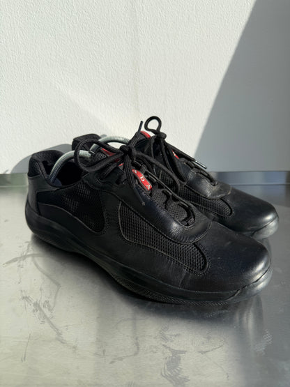 Prada Sport 00s Leather & Mesh America's Cups | 10, Black