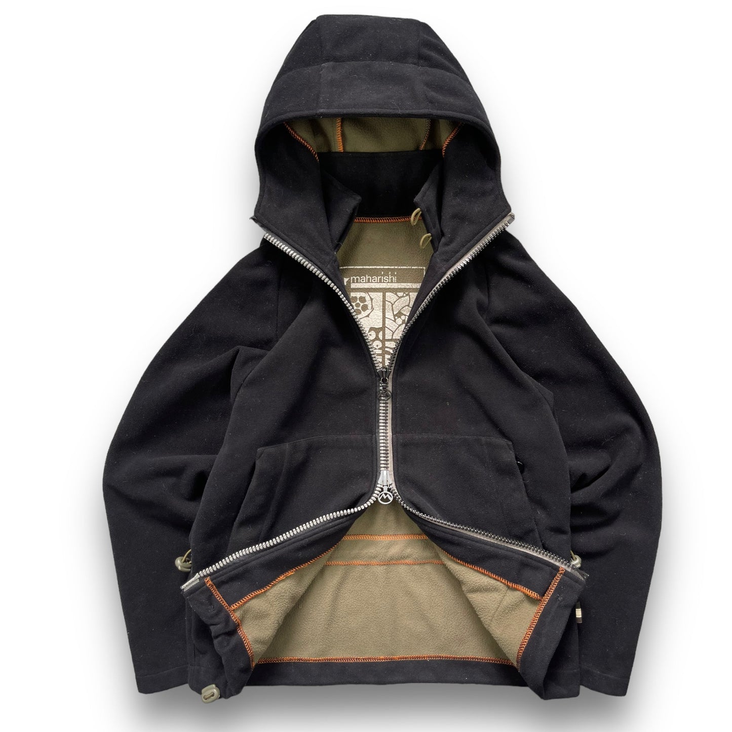 AW99/00 Maharishi Proline Hooded Fleece Jacket (S) | Default Title, Black