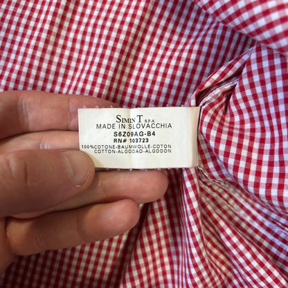 Armani Jeans 00’s Checkered Short Sleeve Shirt L | Large, Red