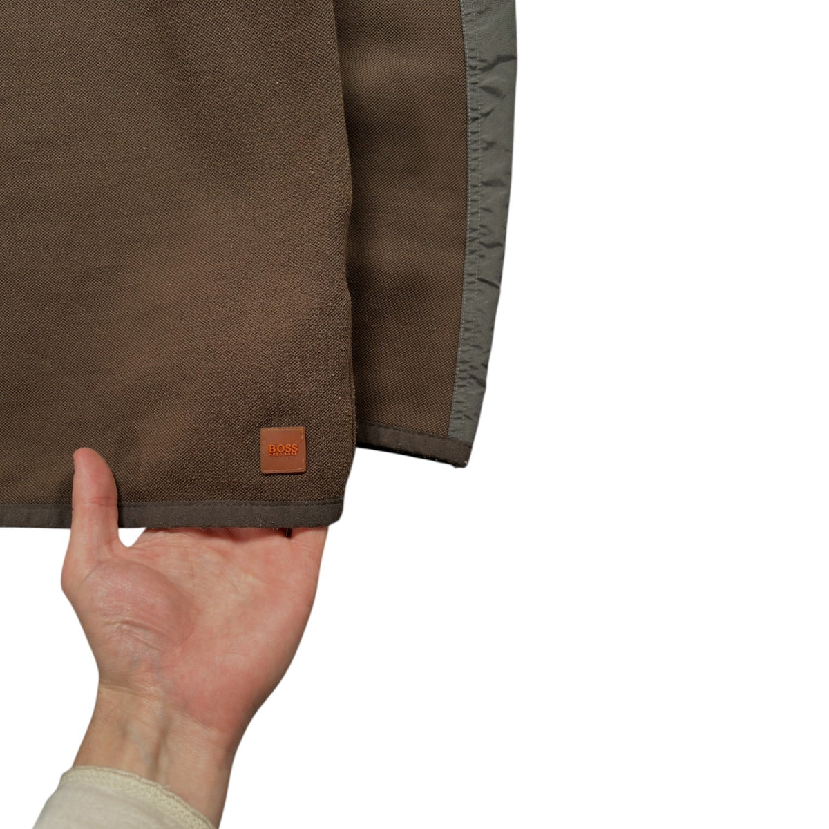 Hugo Boss 00’s Panelled Quarter Zip Pullover M | Medium, Brown