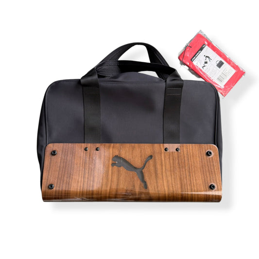 2000's Puma Urban Mobility Wood Panel 'Travel Tote' | O/S, Black