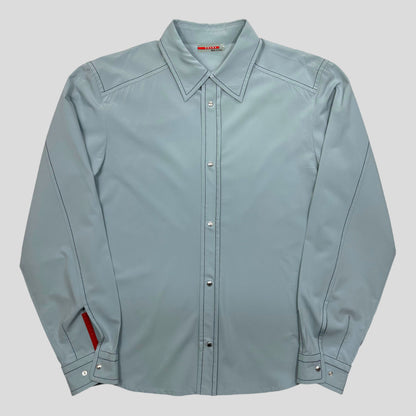 Prada Sport SS00 Contrast Stitch Popper Shirt - M/L