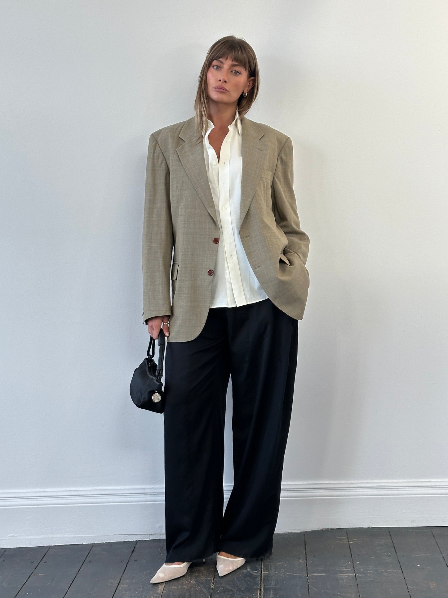 Roy Robson x Loro Piana 2000s Super 100’s Pure Wool Check Blazer - 44R/XL