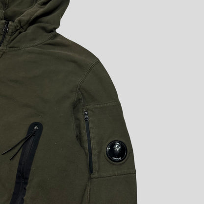 CP Company Big Pocket Zip-up Khaki Lens Hoodie - XL