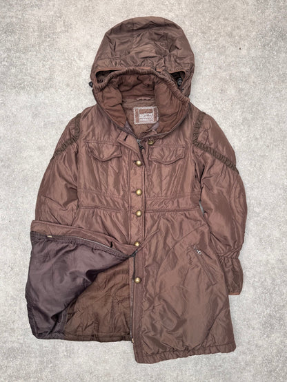 Marithe Francois Girbaud Mid Length Hooded Puffer Jacket