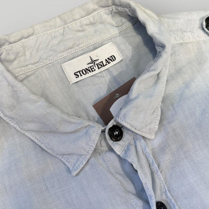 Stone Island SS/16 Lino Flax Linen Over Shirt XL