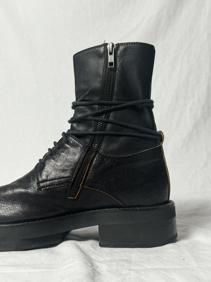 ANN DEMEULEMEESTER LACE UP BOOT | Default Title, Black
