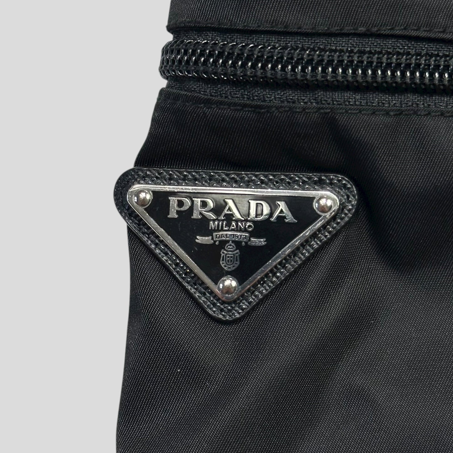 Prada 2023 Re-nylon Plaque Logo Bermuda Cargo Shorts - L