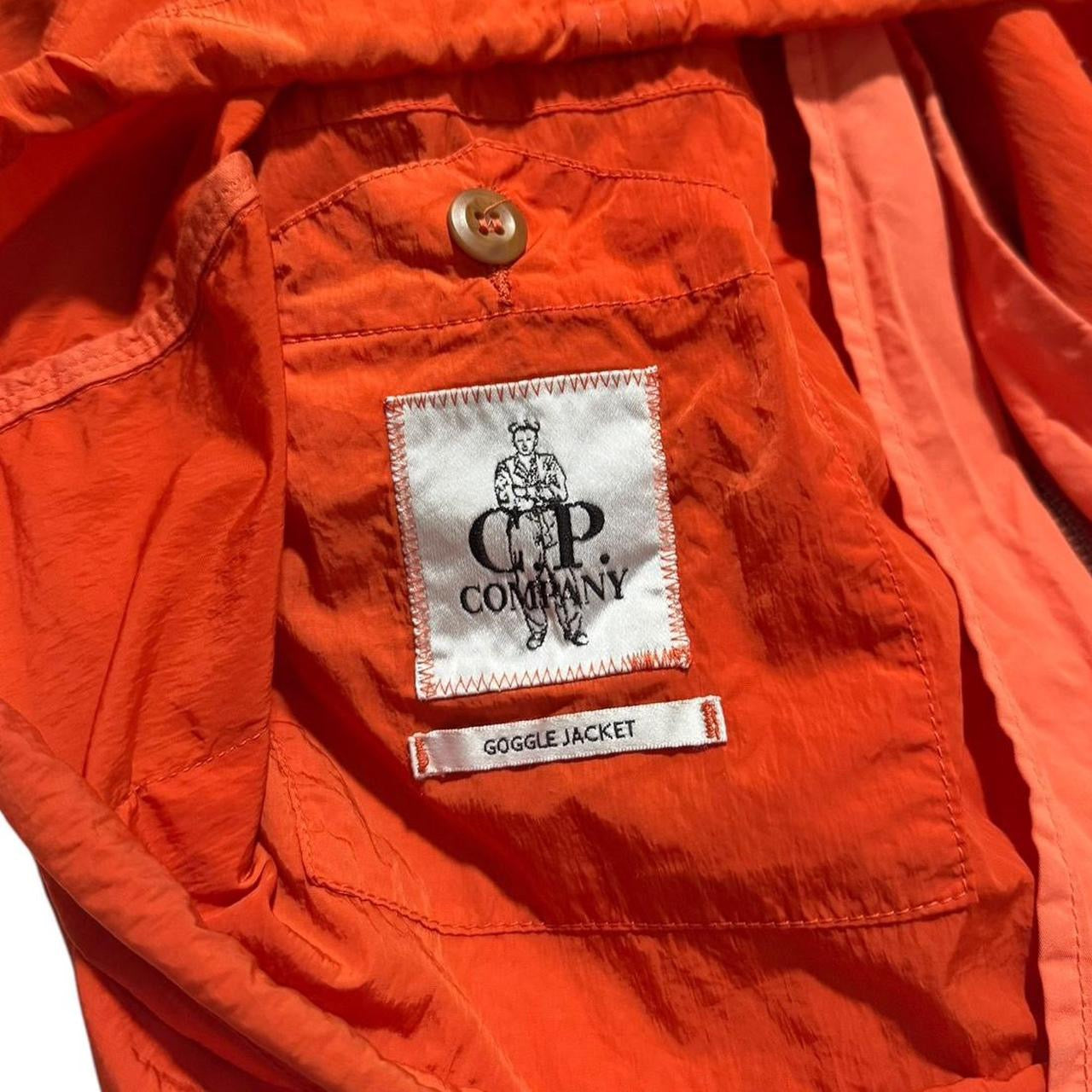 CP Company Mulitpocket Nylon Goggle Jacket | Large, Orange