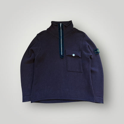 Stone Island SS/2000 Cable Knit Quarter Zip M