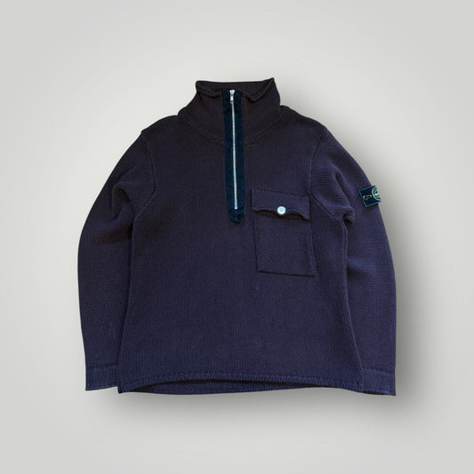 Stone Island SS/2000 Cable Knit Quarter Zip M
