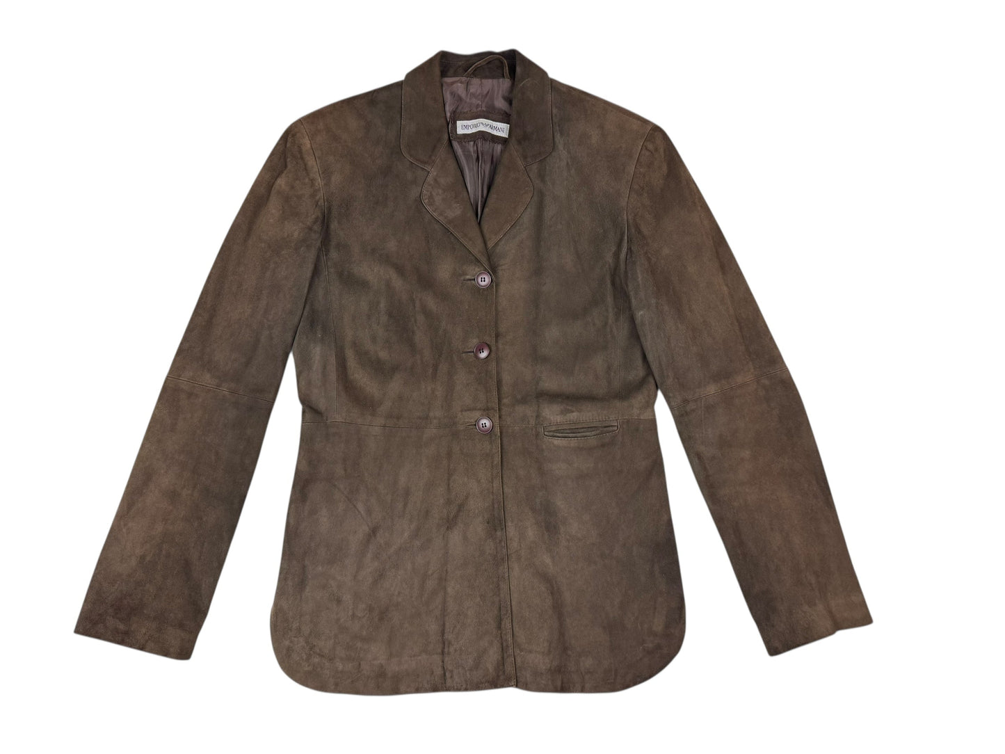 Emporio Armani suede jacket | Brown, Brown