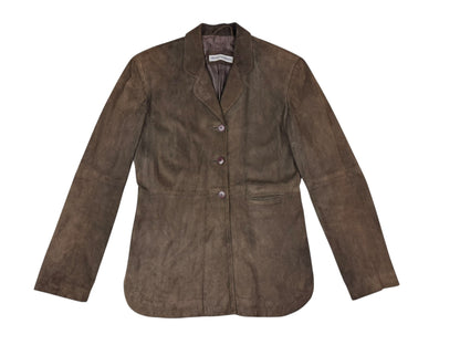 Emporio Armani suede jacket | Brown, Brown