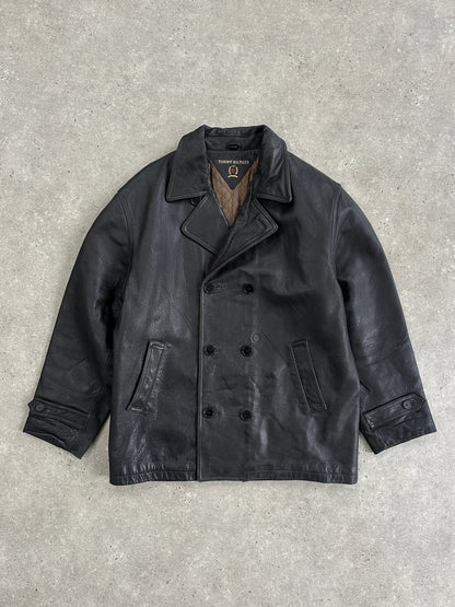 Tommy Hilfiger Double Breasted Leather Jacket - XL