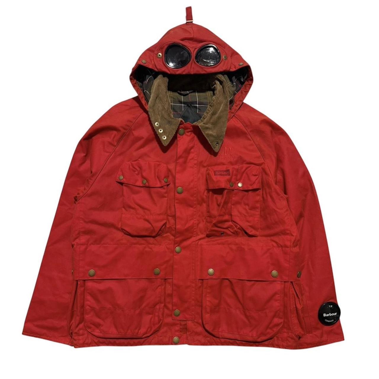 CP Company Barbour 2023 Creel Wax Goggle Jacket | Large, Black