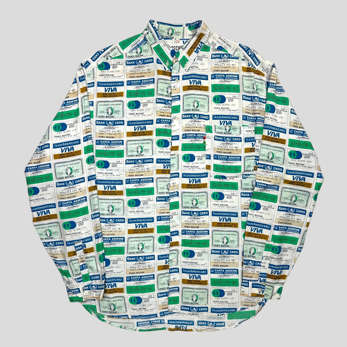Moschino Jeans 1987 VISA Card Shirt - XL