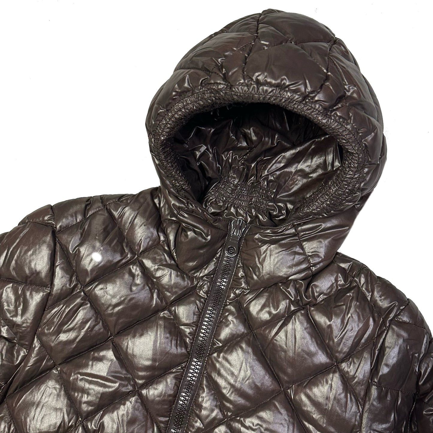 Duvetica Diamond Stitch Puffer Jacket In Brown ( S )
