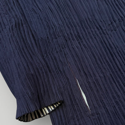 Issey Miyake Late 90s Stand Collar Plated Over Piece M