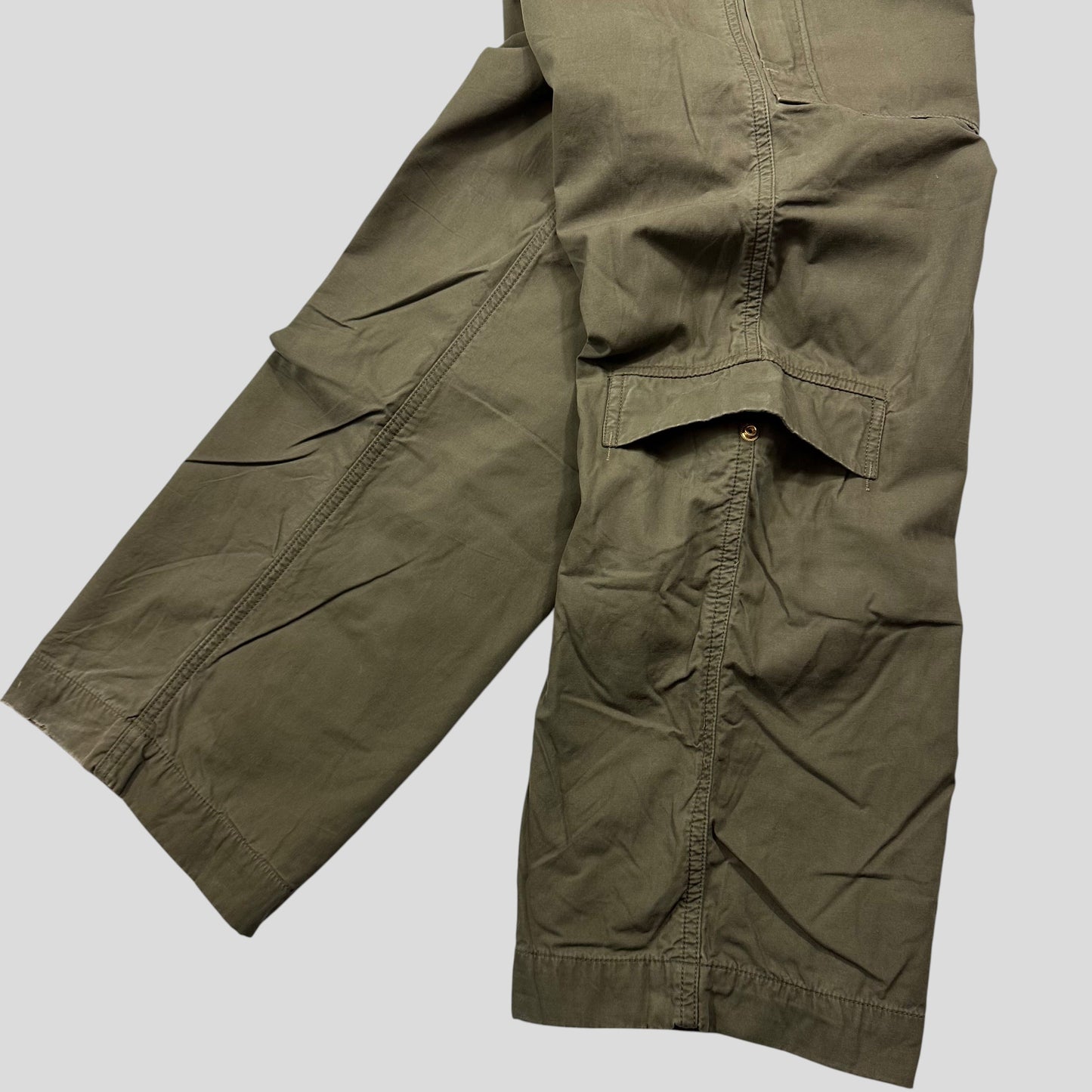 Stone Island AW08 Denims Multipocket Baggy Cargo Trousers - L | Default Title, Green