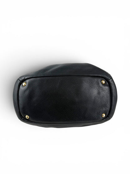 2010s Prada Milano Vitello Daino Navy Hobo Handbag | O/S, Multicoloured
