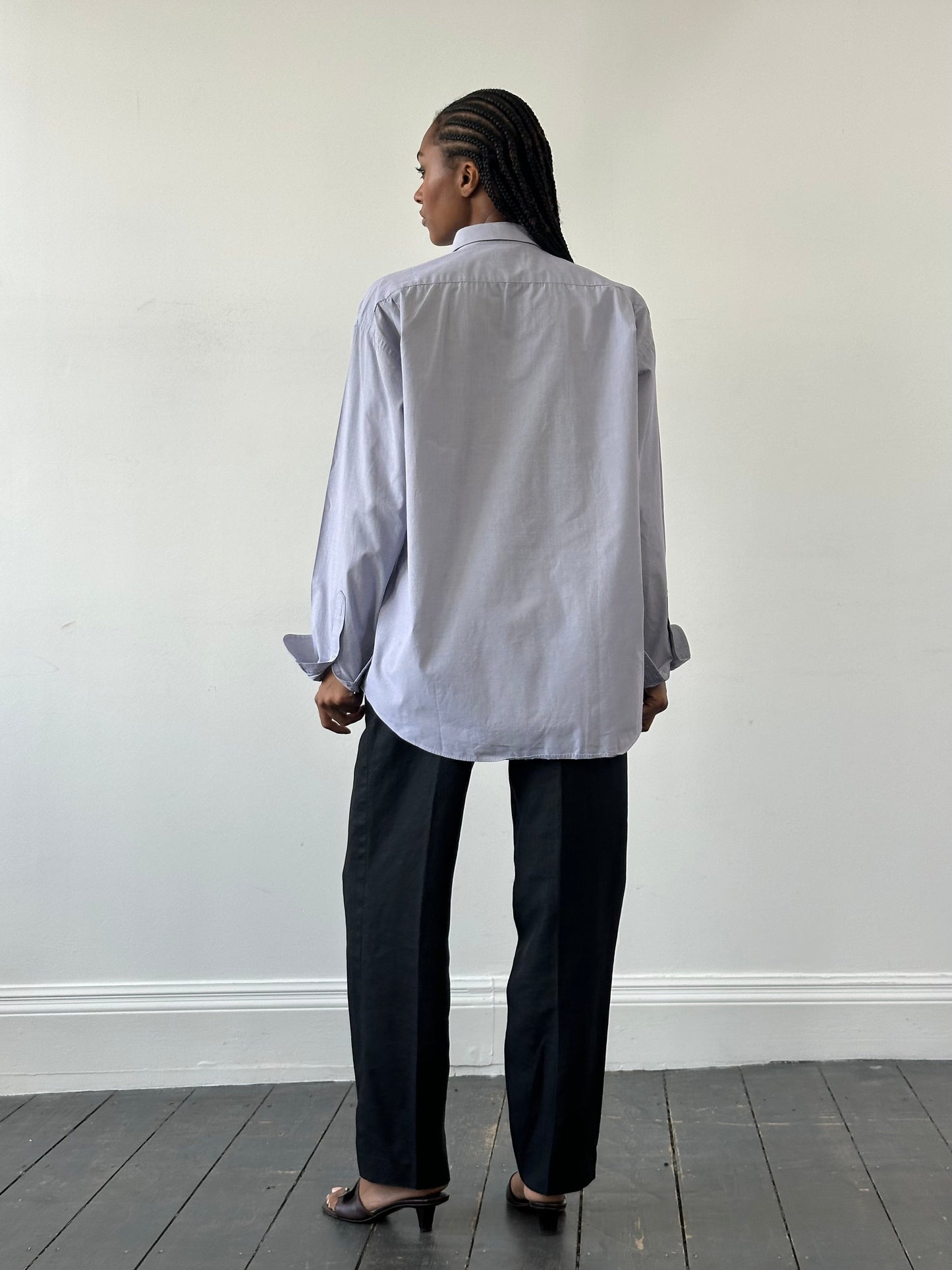 Yves Saint Laurent Pour Homme 2000s Cotton Logo Shirt - L/XL