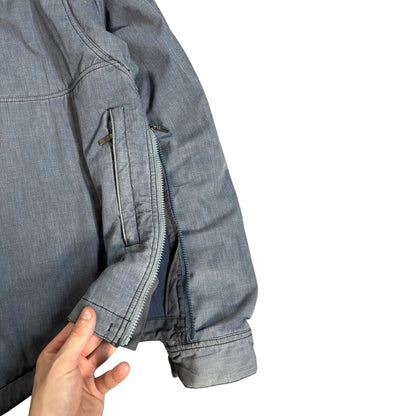 Maharishi 00’s Asymmetric Shoulder Zip Jacket L | Large, Blue