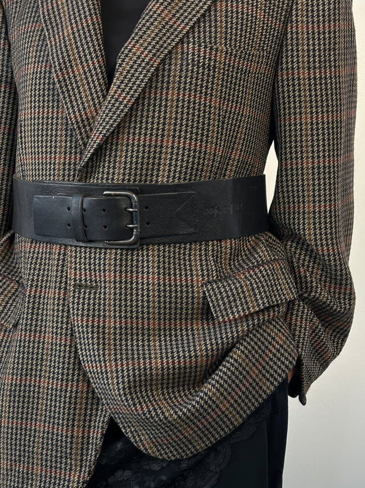 Cop Copine 1990s Chunky Leather Belt - W32-36