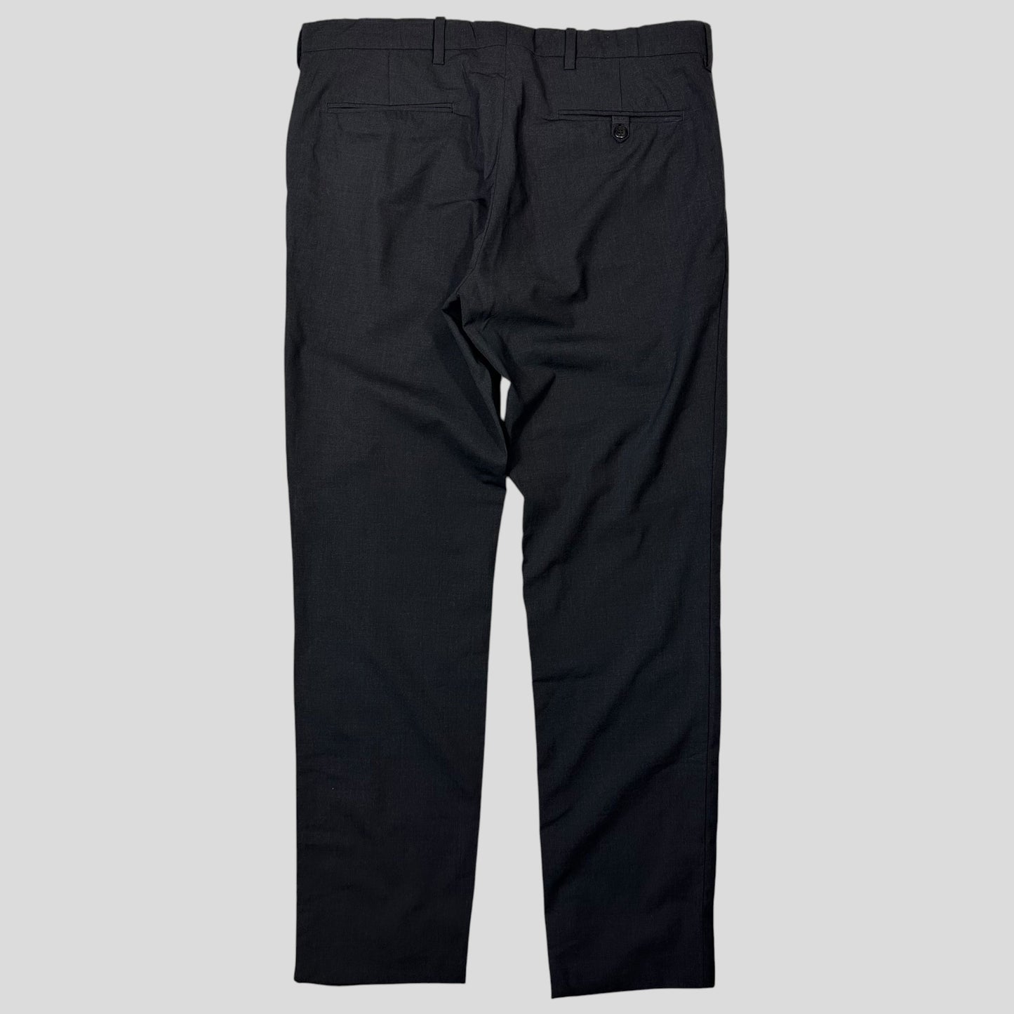 Prada 2016 Virgin Wool Grey Smart Trousers - IT50 (M/L) | Default Title, Grey