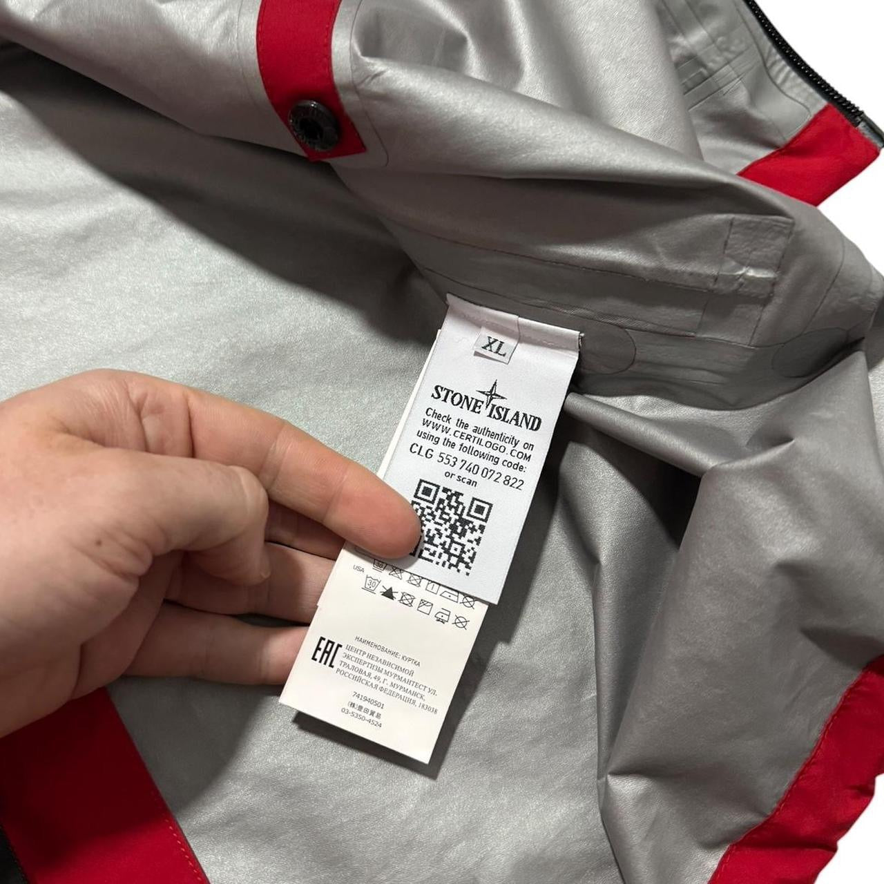 Stone Island Shadow Project Gore-Tex Paclite Jacket | XL, Red