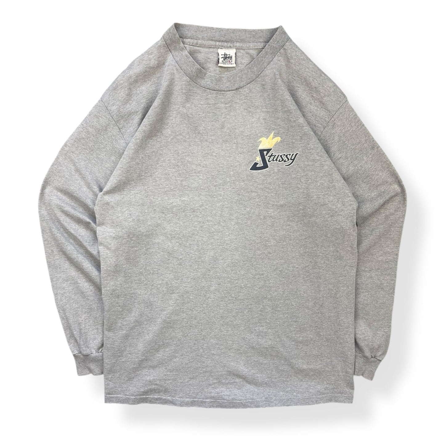 1993/96 Stussy Crown Logo Long Sleeve (L) | Default Title, Multicoloured