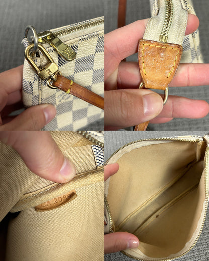 2009 Louis Vuitton Damier Azur Pochette Bag | O/S, Multicoloured