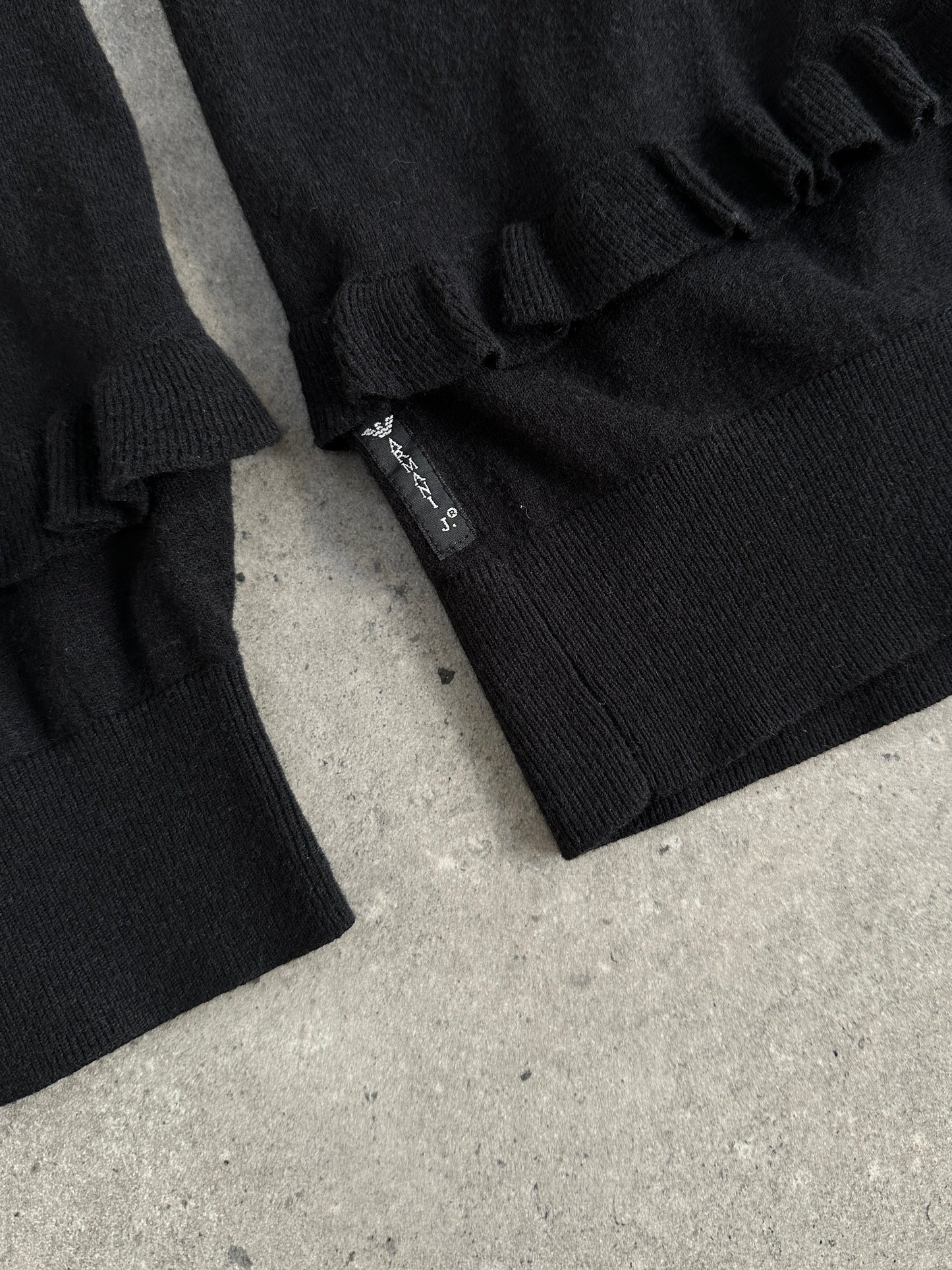 Armani Jeans Cotton Ruffle Cardigan - M