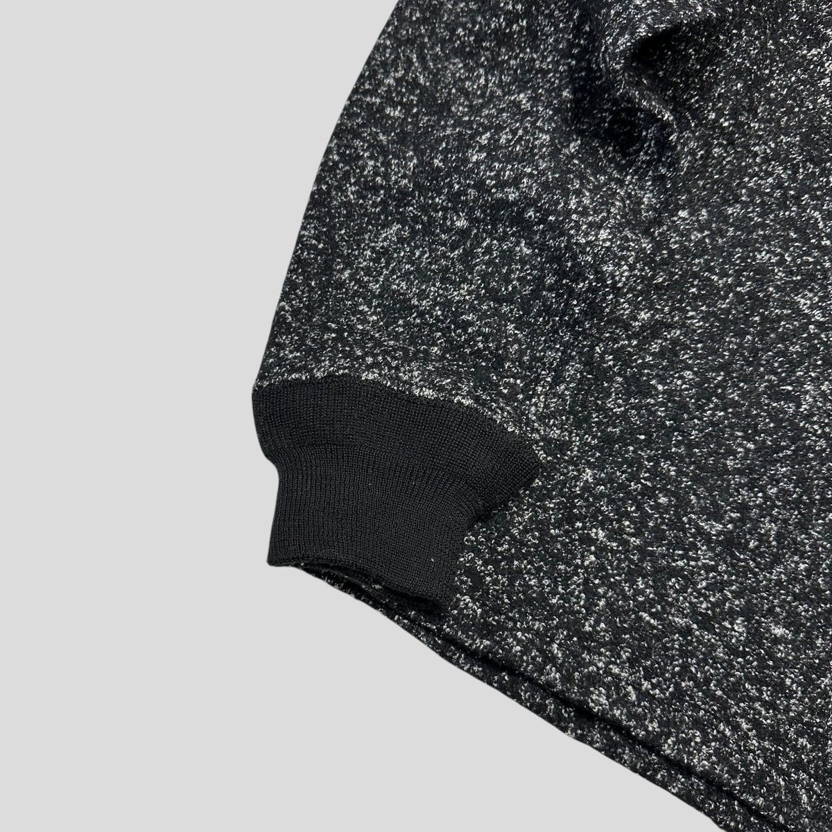 Junya Watanabe MEN 2018 Speckled 3M Reflective Panelled Knit - L (M) | Medium, Grey