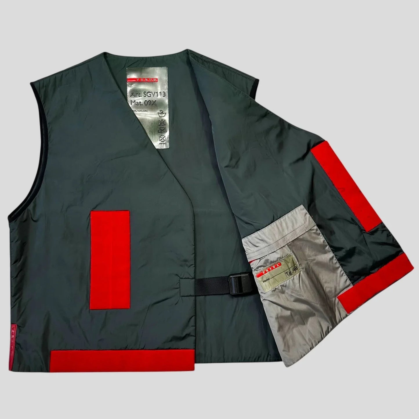 Prada Sport SS99 Nylon Padded Utility Vest - IT48 (M)