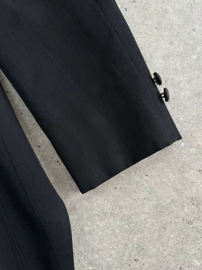 Christian Dior Monsieur 80s Double Breasted Tuxedo Tailcoat Blazer - M