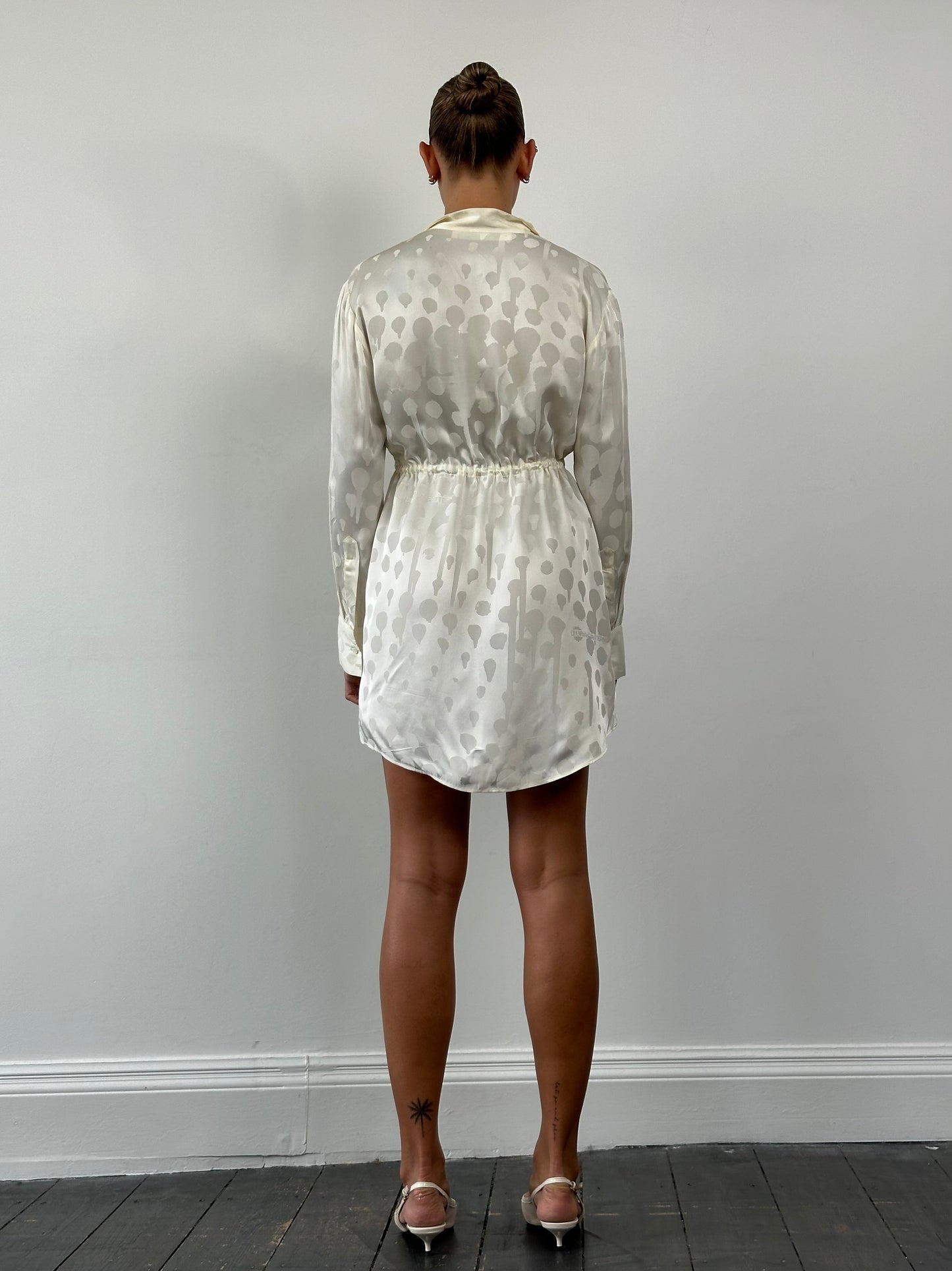 Off-White PATTERN Two Piece Cami & Shirt Dress Set - S/M