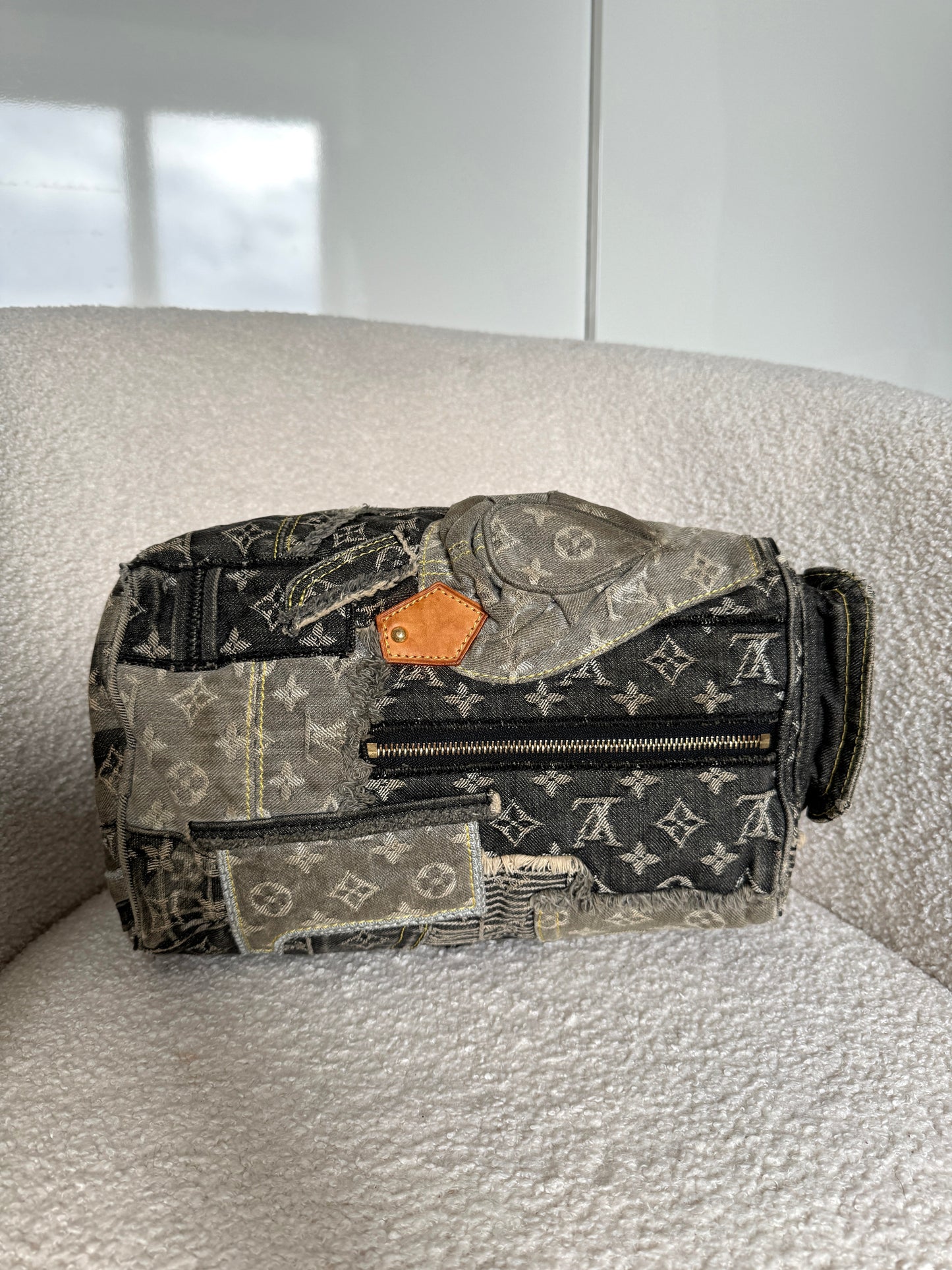 RARE 2007 Louis Vuitton Patchwork Denim Speedy 30 Handbag | O/S, Multicoloured