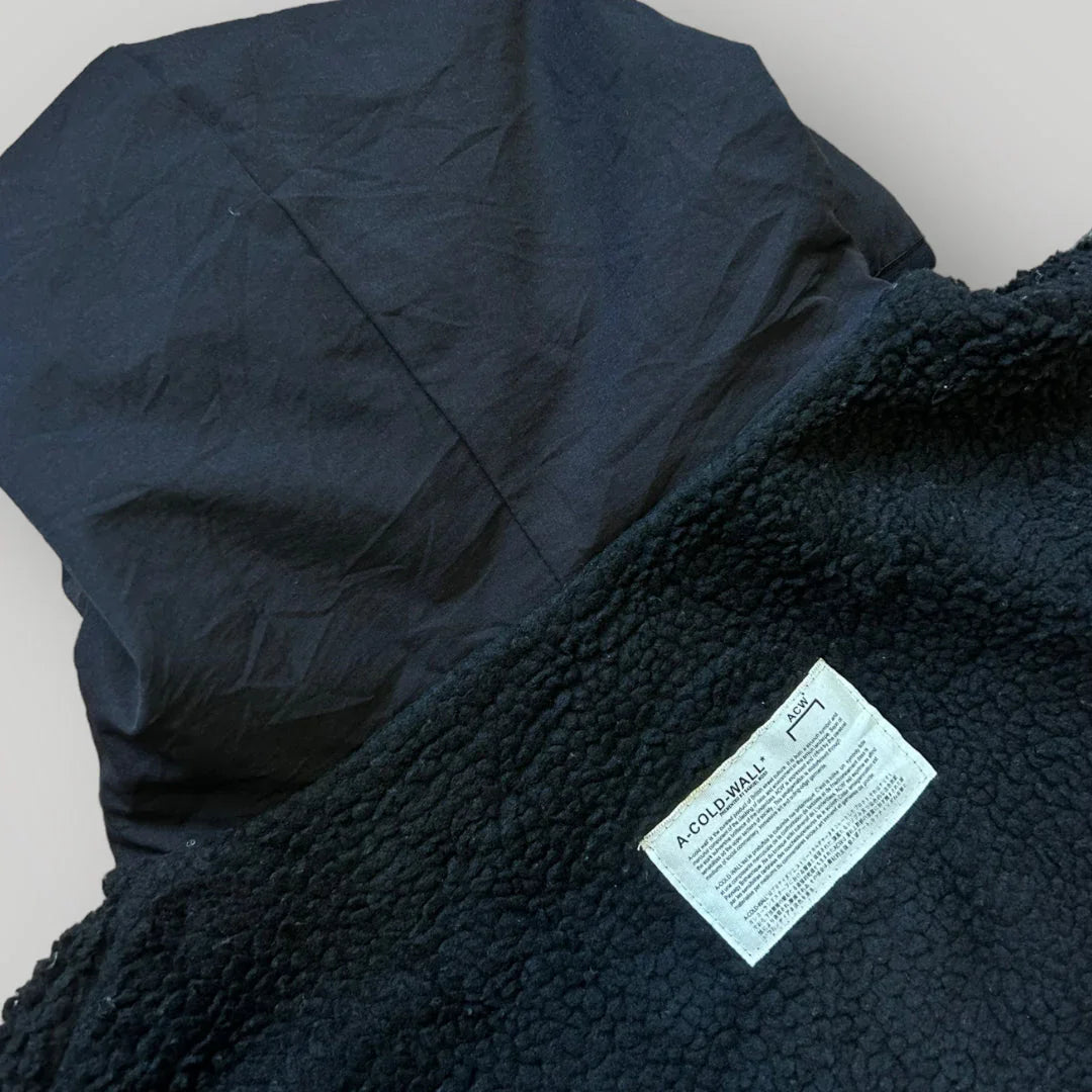 A Cold Wall Deep Pile Zip Up Hooded Fleece L/XL