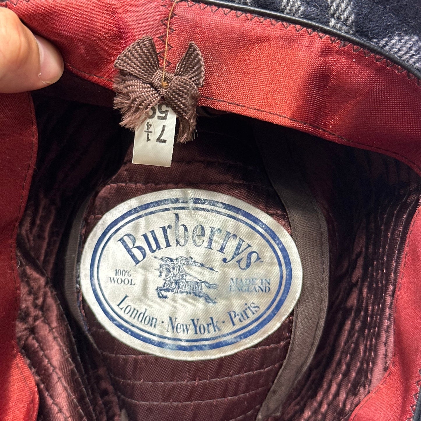 Burberrys 1980’s Nova Check Trilby Wool Bucket Hat - M/L | O/S, Multicoloured