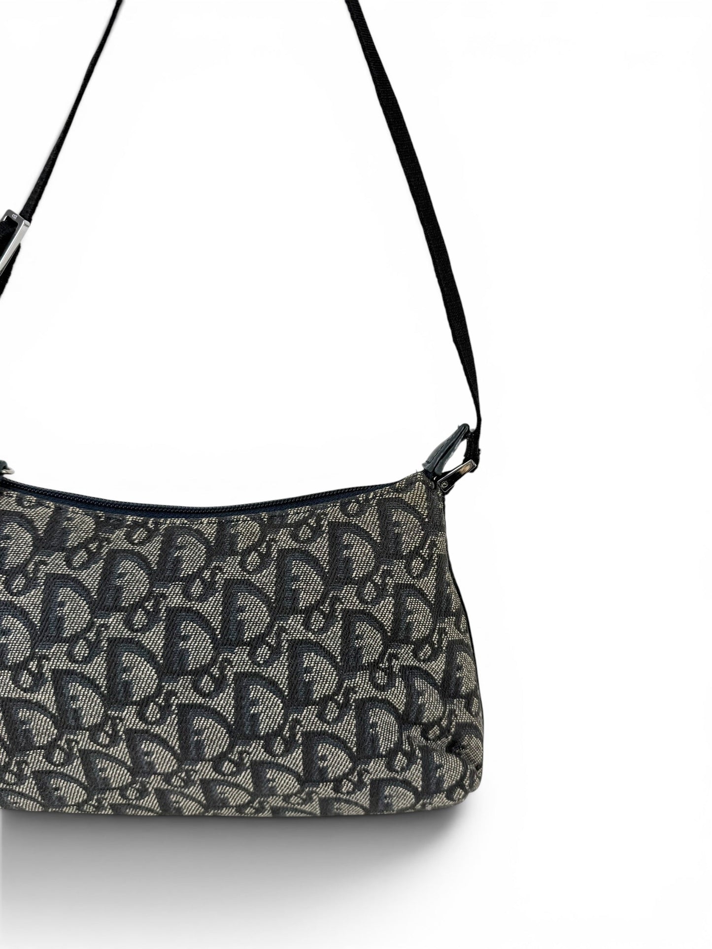 2002 Christian Dior Monogram Shoulder Bag | O/S, Navy